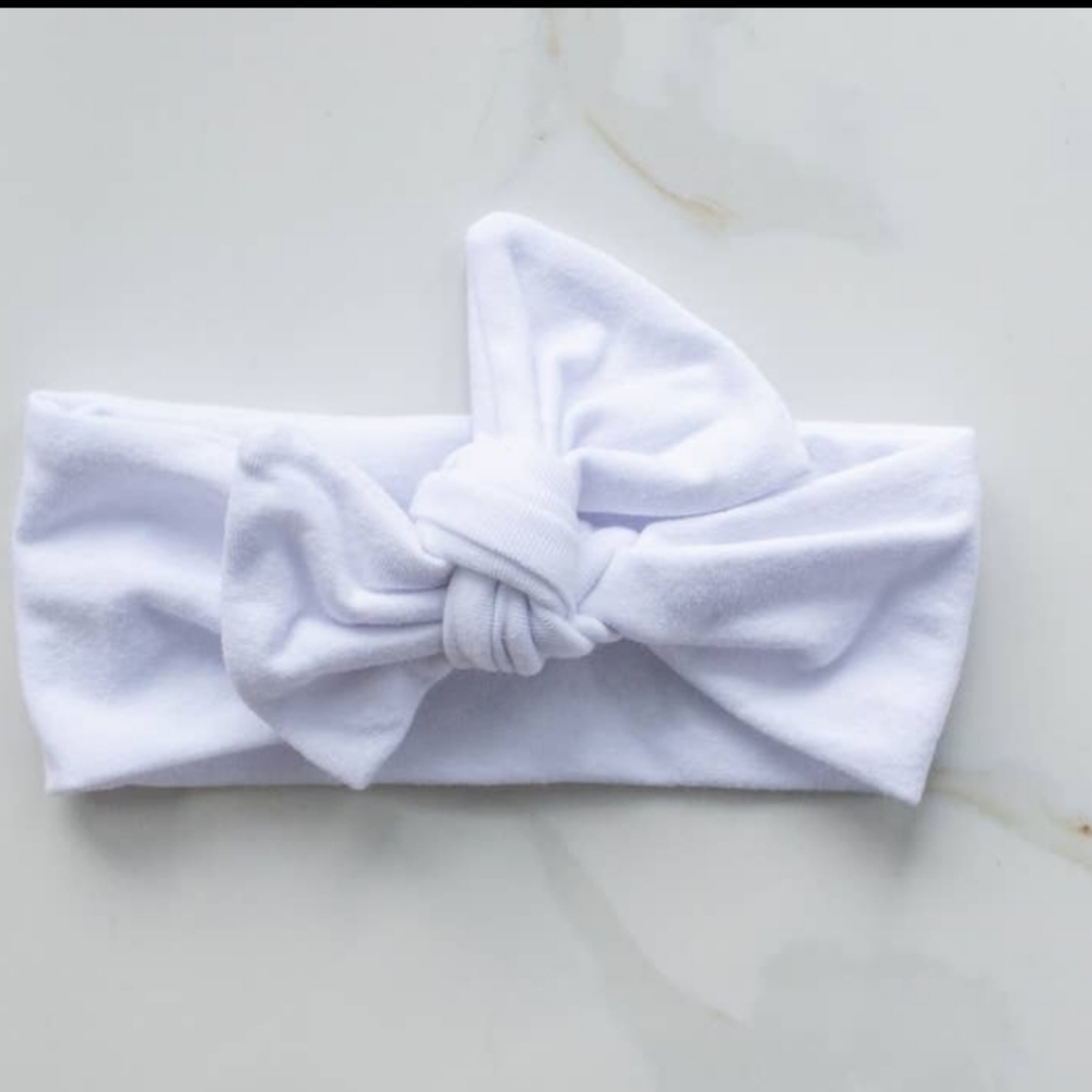 White Hair Bow